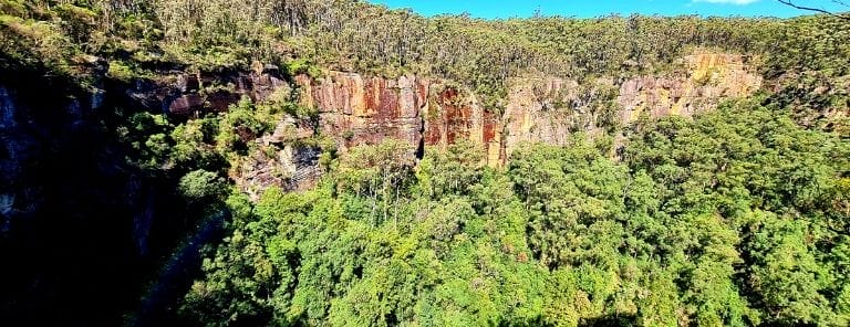 Belmore Falls Gorge on a beautiful clear day